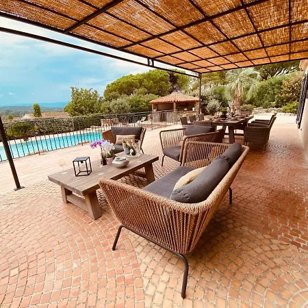 Luxueuse Vue Vignes Avec Piscine Et Terrain De Petanque 가신