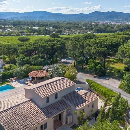Luxueuse Vue Vignes Avec Piscine Et Terrain De Petanque 빌라 *